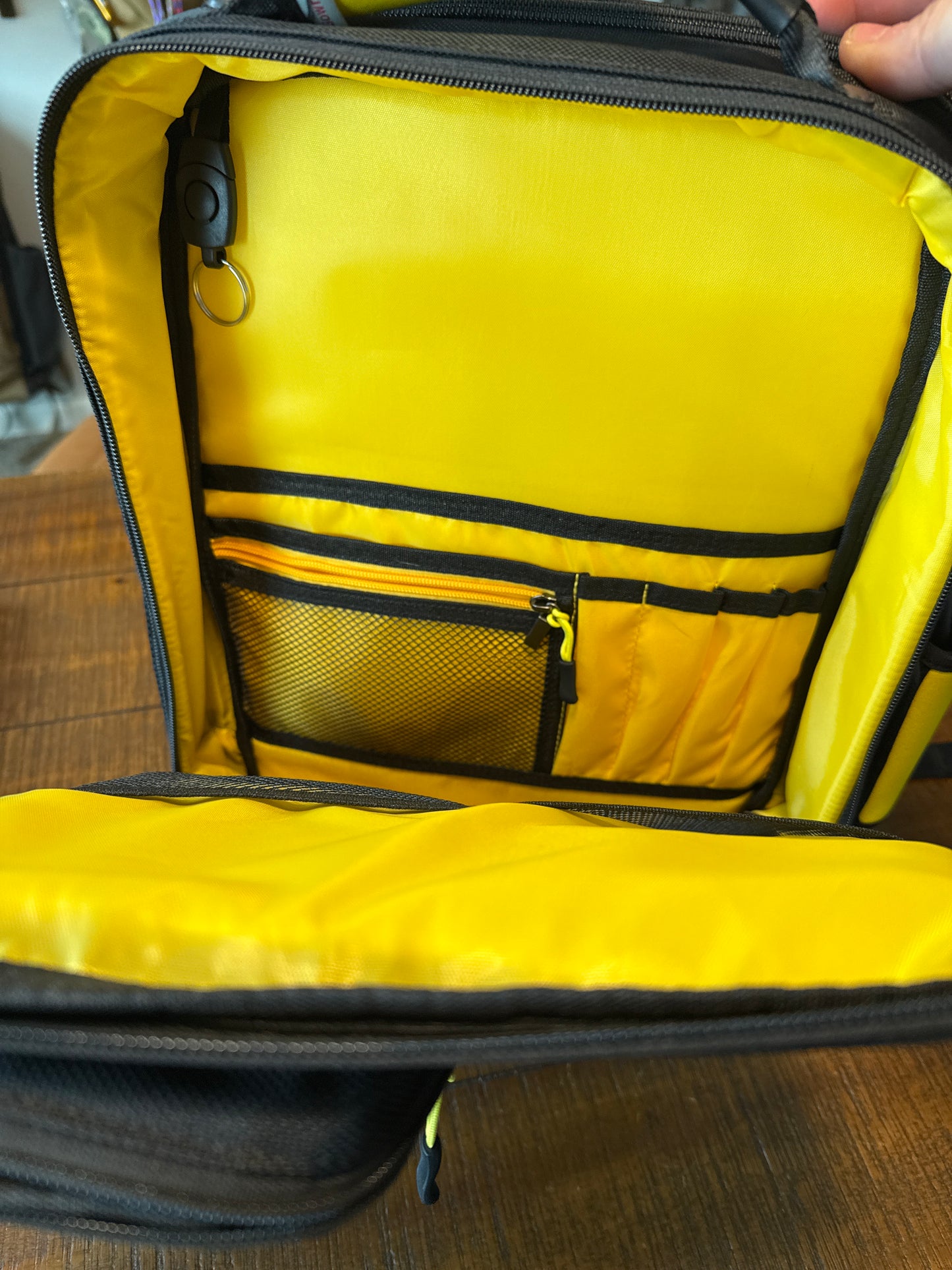 Discontinued, funky, black commuter backpack