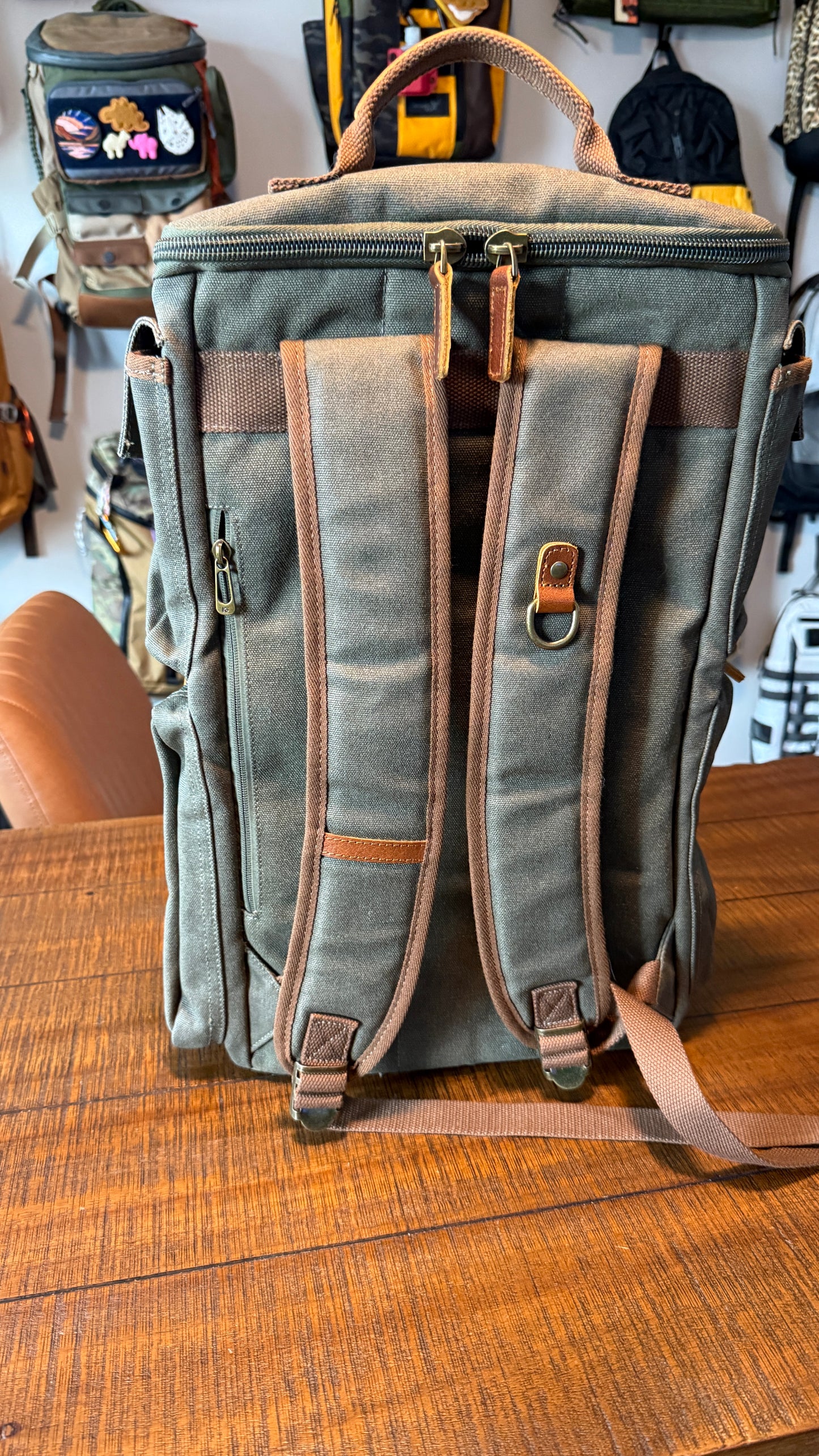 No Name Waxed Canvas Backpack