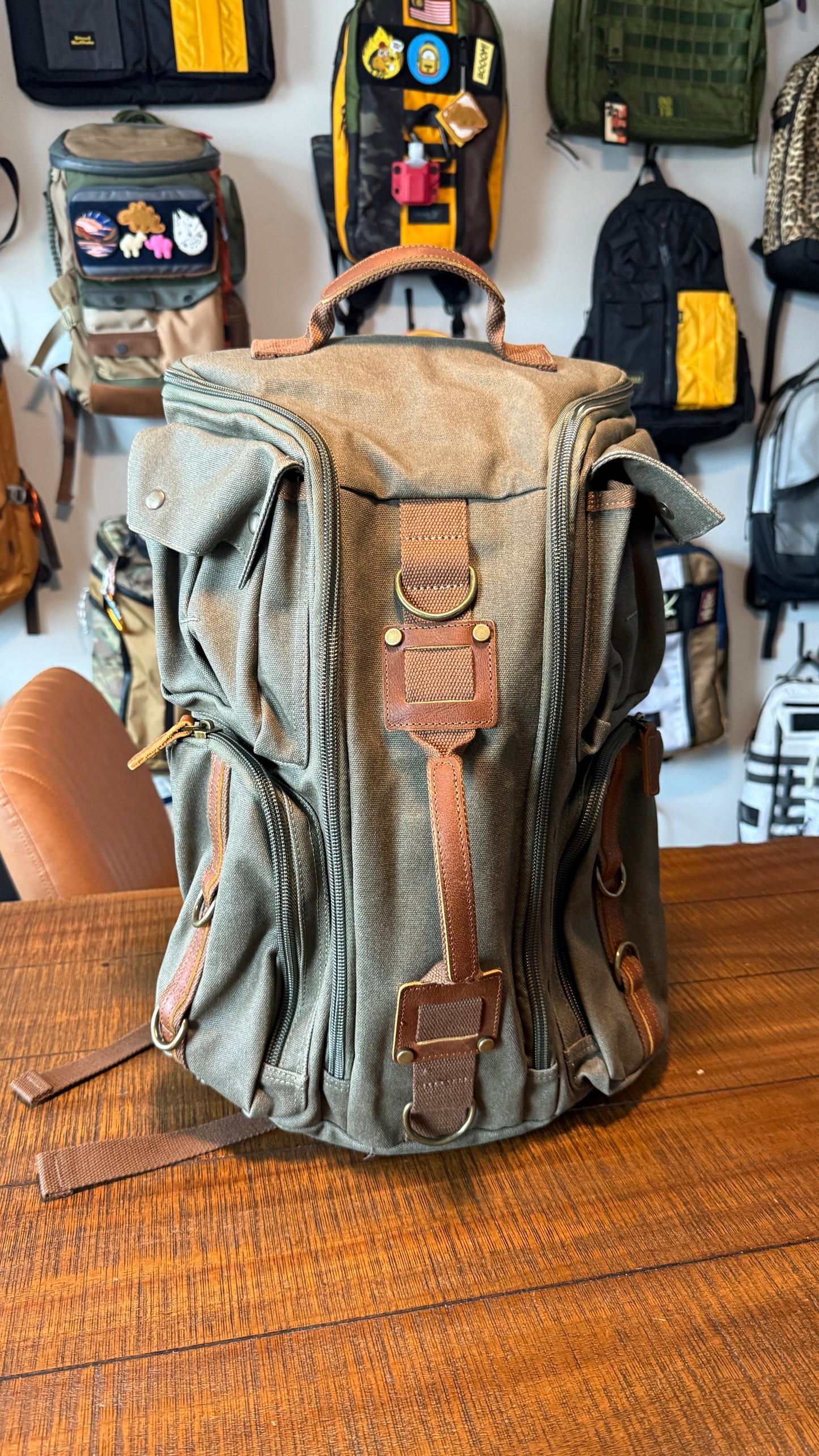 No Name Waxed Canvas Backpack