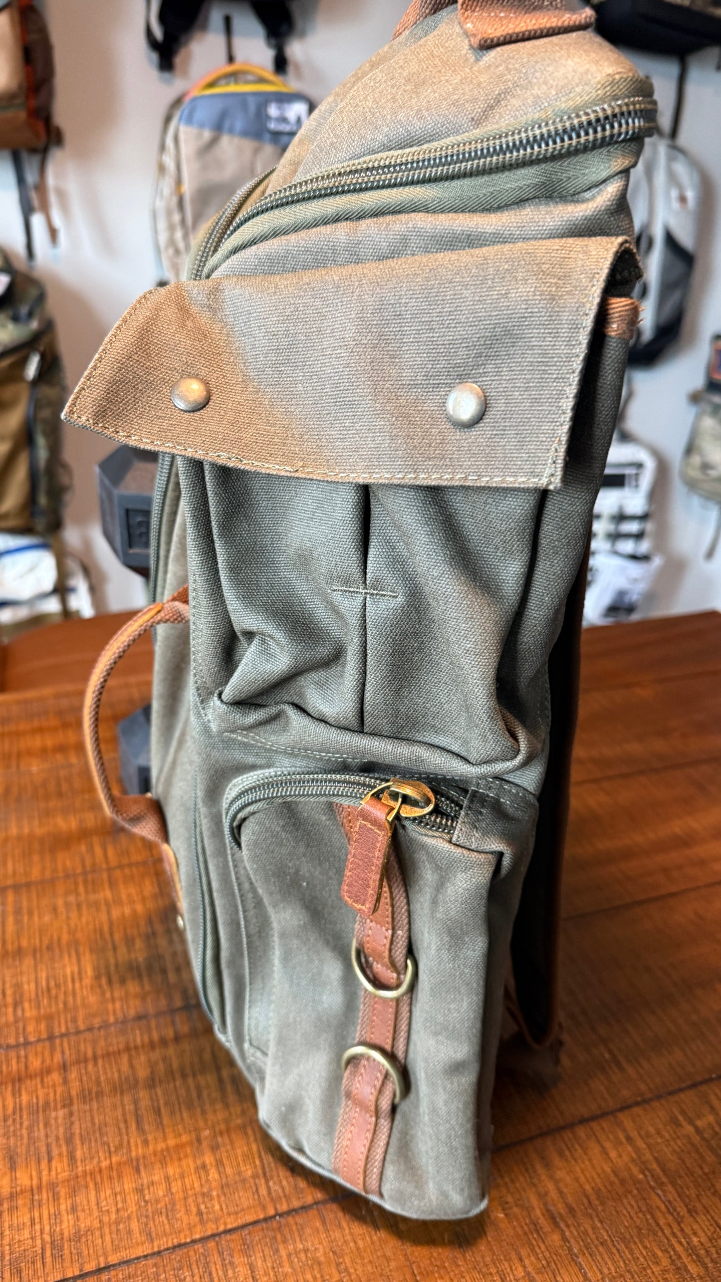 No Name Waxed Canvas Backpack