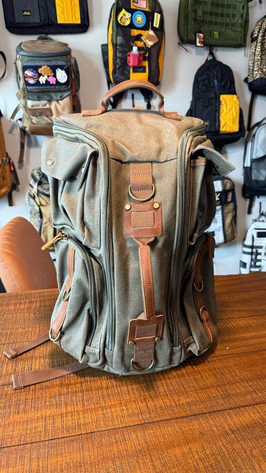 No Name Waxed Canvas Backpack